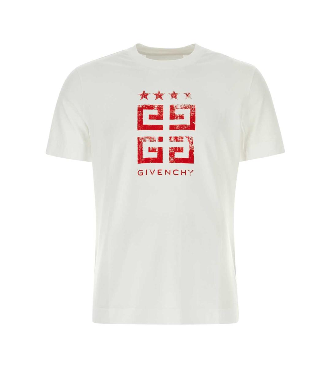 GIVENCHY Белая хлопковая футболка, фото 1