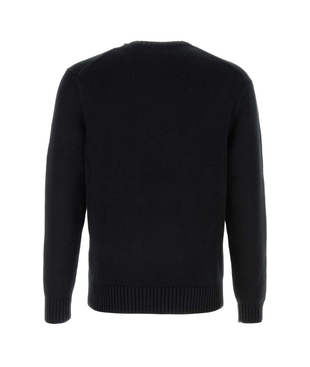 POLO RALPH LAUREN Черный хлопковый джемпер / свитер, фото 2