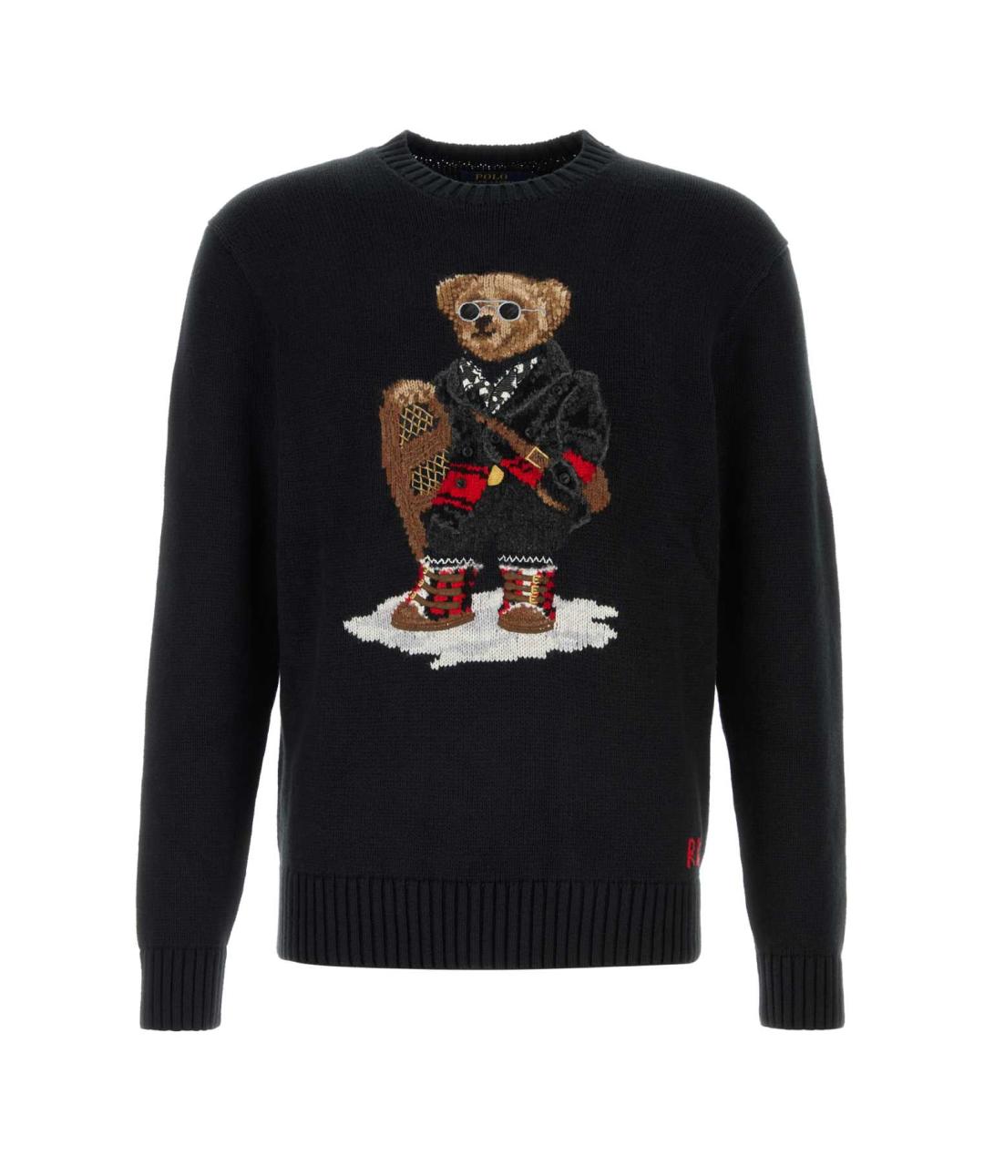 POLO RALPH LAUREN Черный хлопковый джемпер / свитер, фото 1