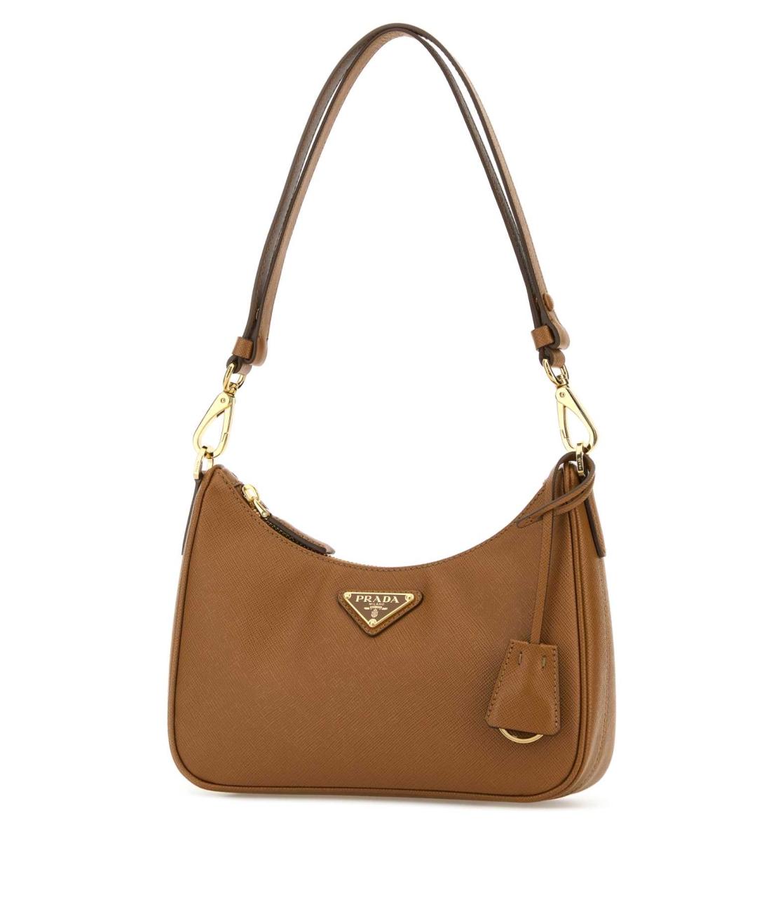 PRADA Бежевая кожаная сумка через плечо, фото 2
