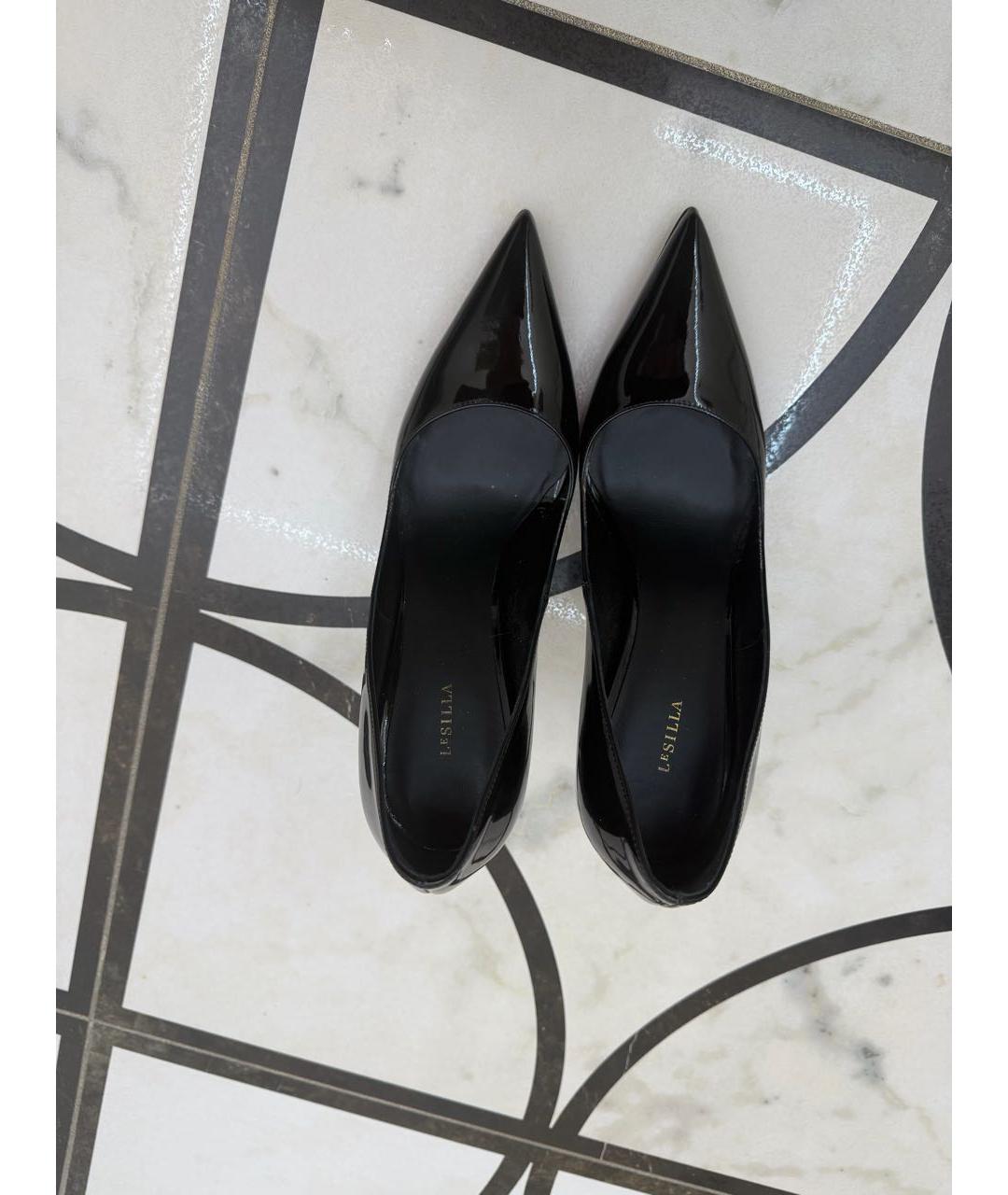 LE SILLA Черные туфли из лакированной кожи, фото 3
