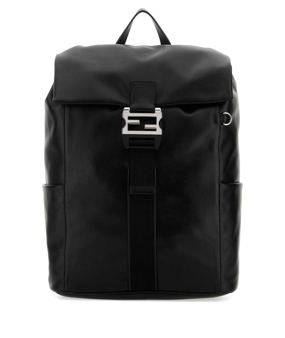FENDI Черный кожаный рюкзак, фото 1
