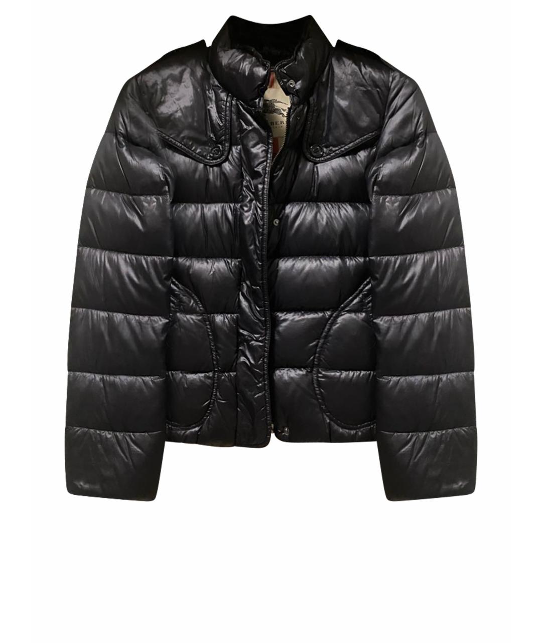 BURBERRY Черный полиэстеровый пуховик, фото 1