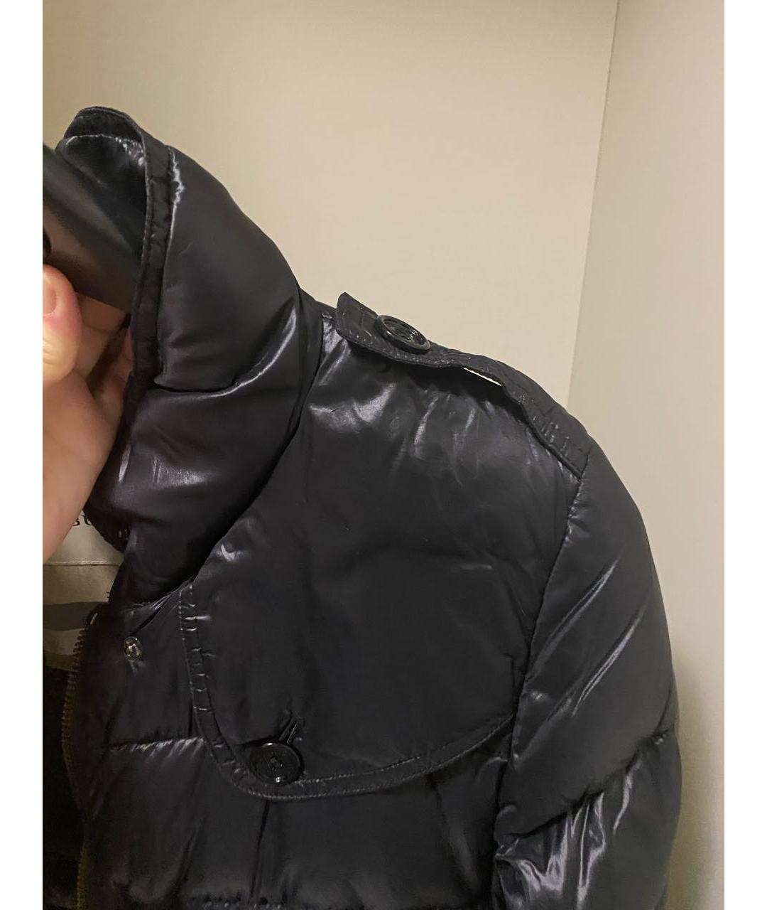 BURBERRY Черный полиэстеровый пуховик, фото 7