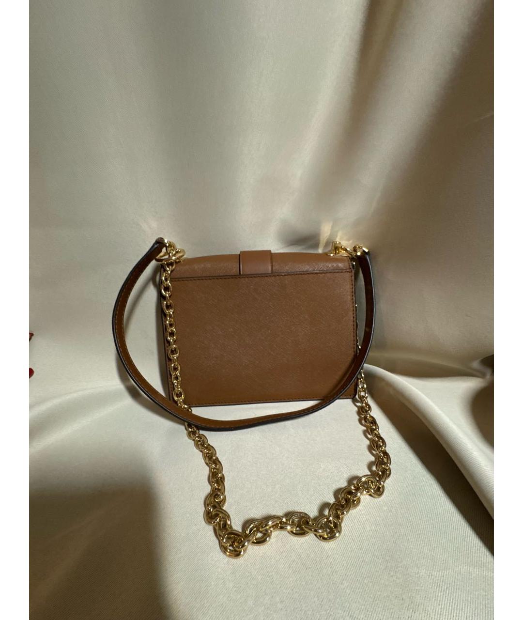 MICHAEL KORS Коричневая сумка через плечо из искусственной кожи, фото 3