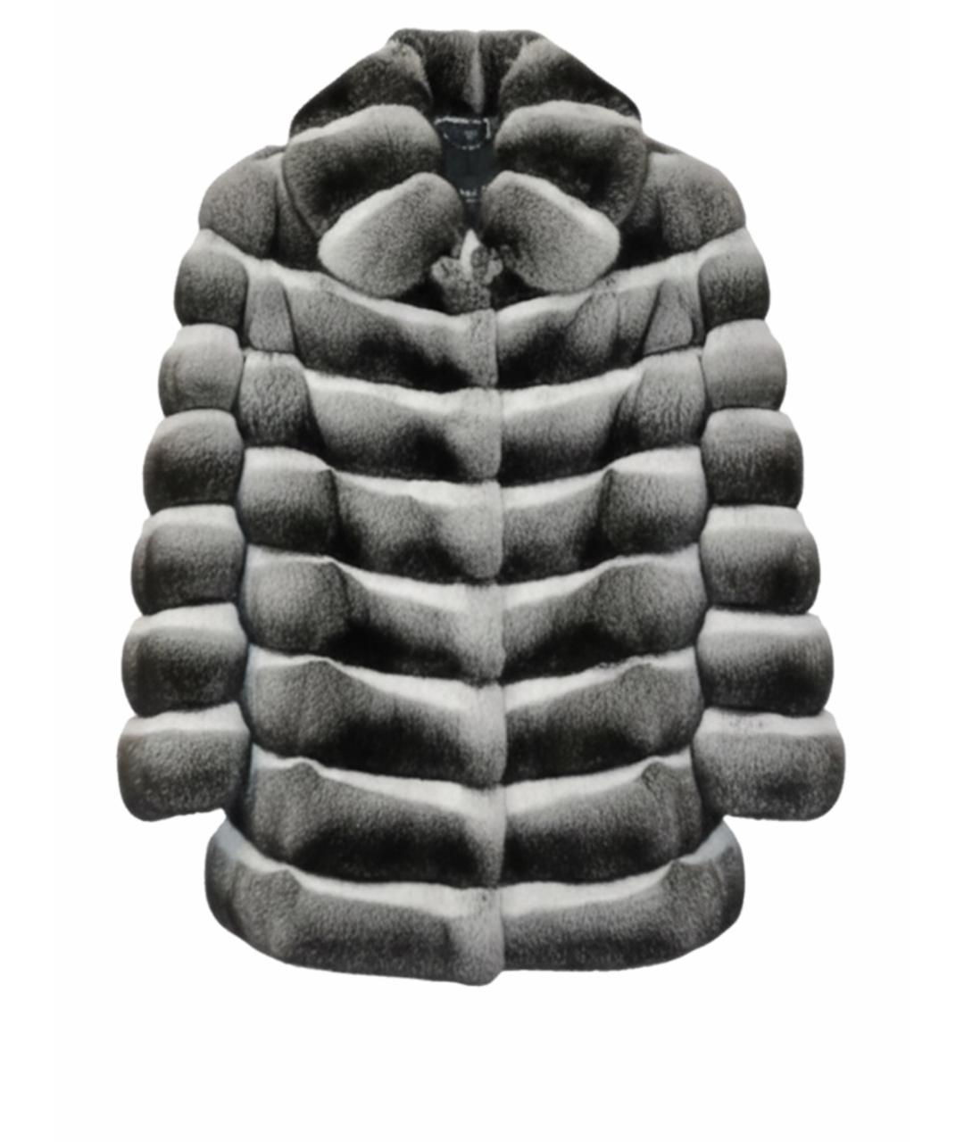 MALA MATI Серая меховая шуба, фото 1