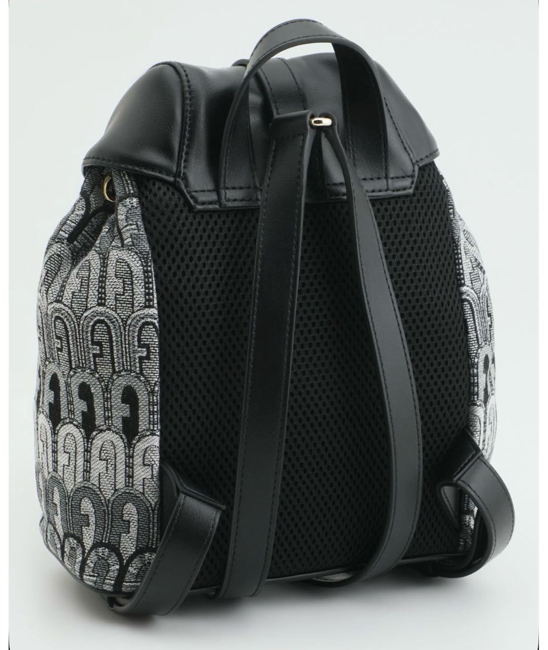 FURLA Черный жаккардовый рюкзак, фото 3