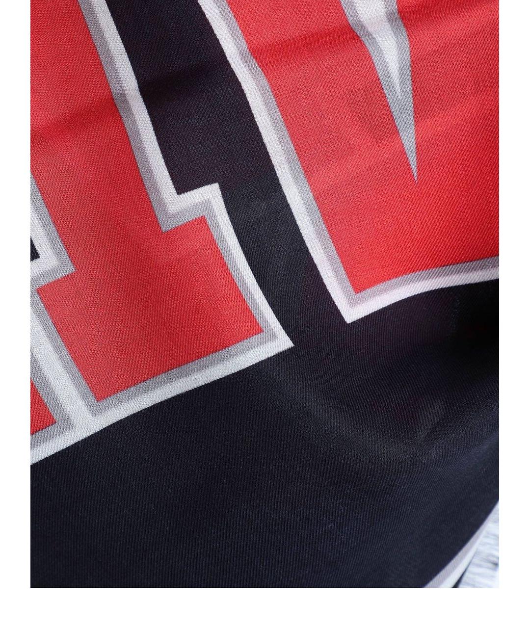 GIVENCHY Бордовый шерстяной платок, фото 2