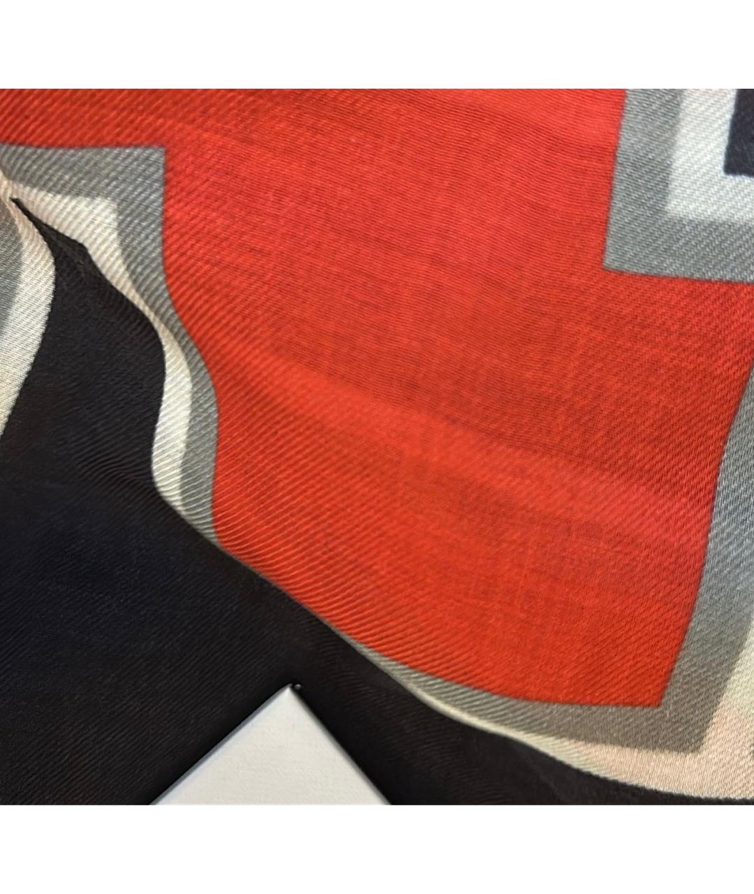 GIVENCHY Бордовый шерстяной платок, фото 7