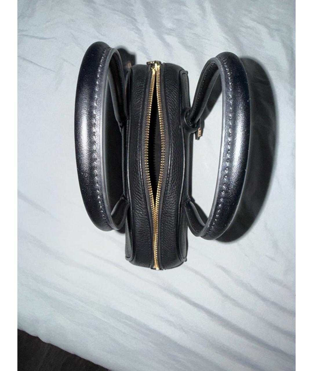 MICHAEL KORS Черная кожаная сумка с короткими ручками, фото 4