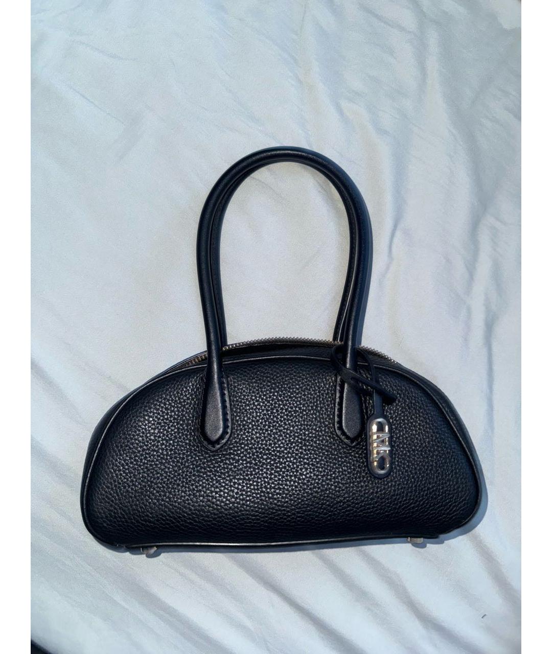 MICHAEL KORS Черная кожаная сумка с короткими ручками, фото 5