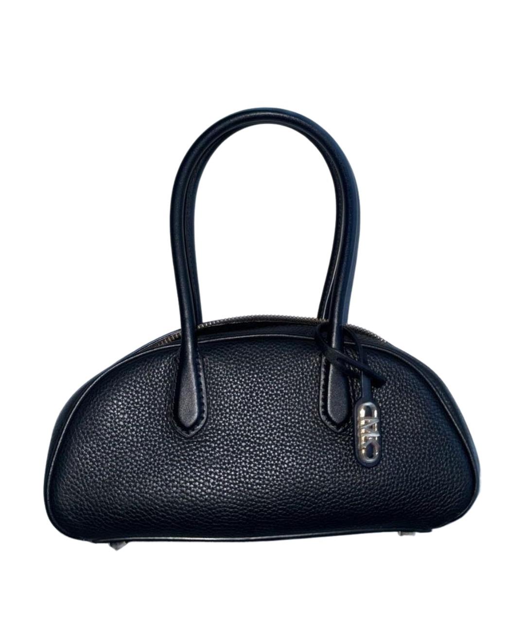 MICHAEL KORS Черная кожаная сумка с короткими ручками, фото 1