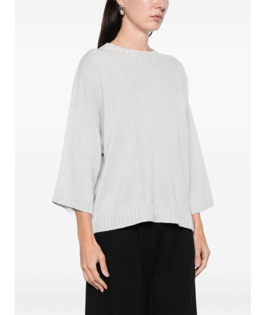 FABIANA FILIPPI Серый шерстяной джемпер / свитер, фото 4
