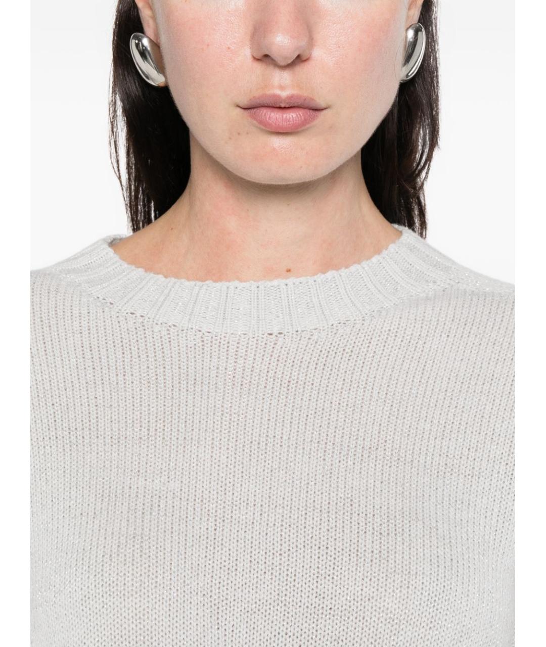 FABIANA FILIPPI Серый шерстяной джемпер / свитер, фото 2