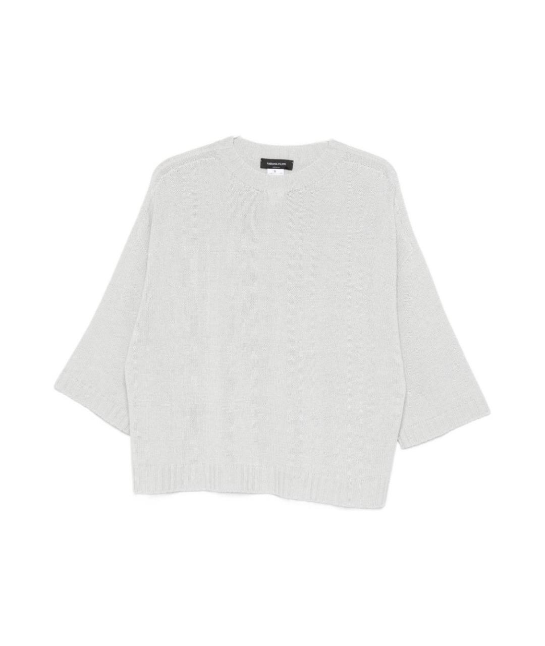 FABIANA FILIPPI Серый шерстяной джемпер / свитер, фото 1