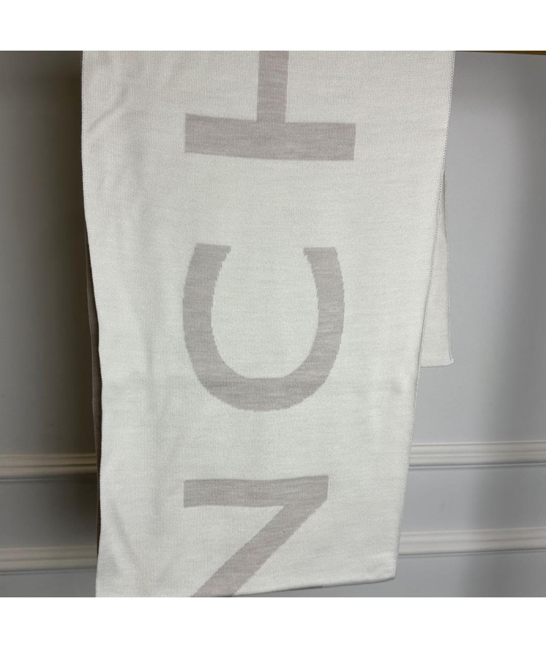 GIVENCHY Бежевый хлопковый шарф, фото 3