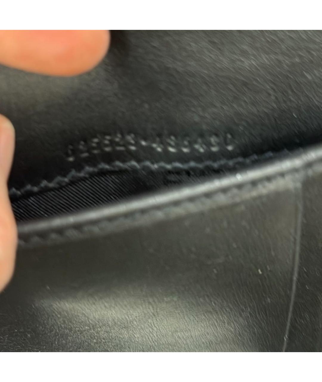 ALEXANDER MCQUEEN Черный кожаный кардхолдер, фото 5