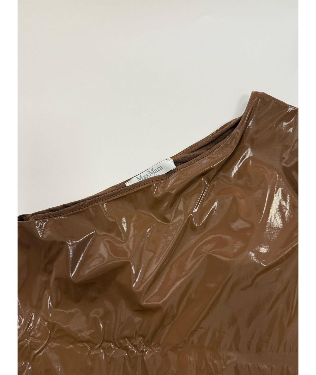 MAX MARA Коричневая деним футболка, фото 4