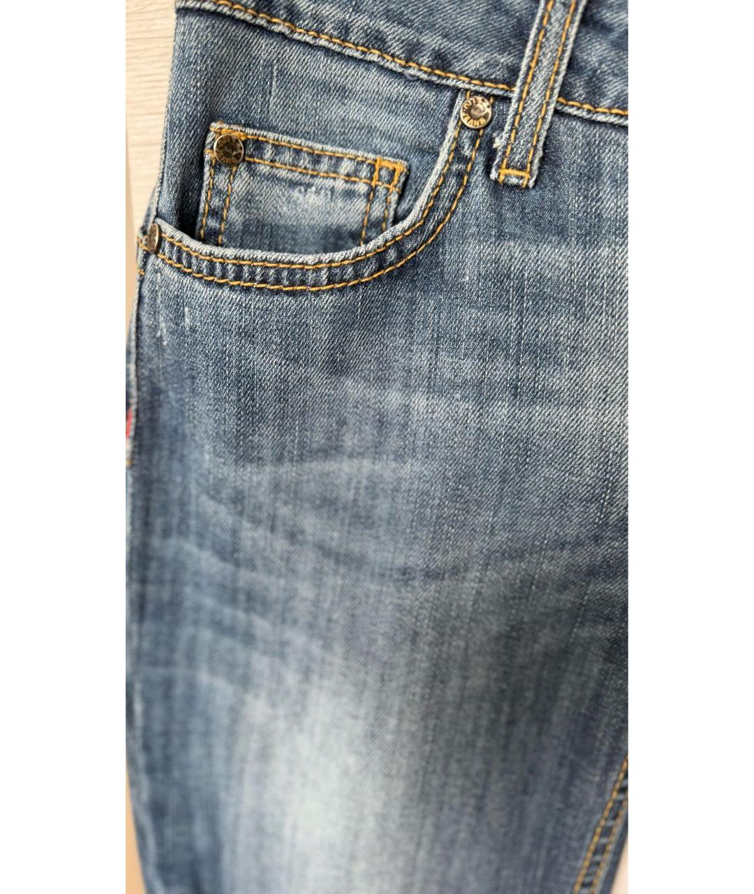 LIU JO Синие хлопковые джинсы клеш, фото 4