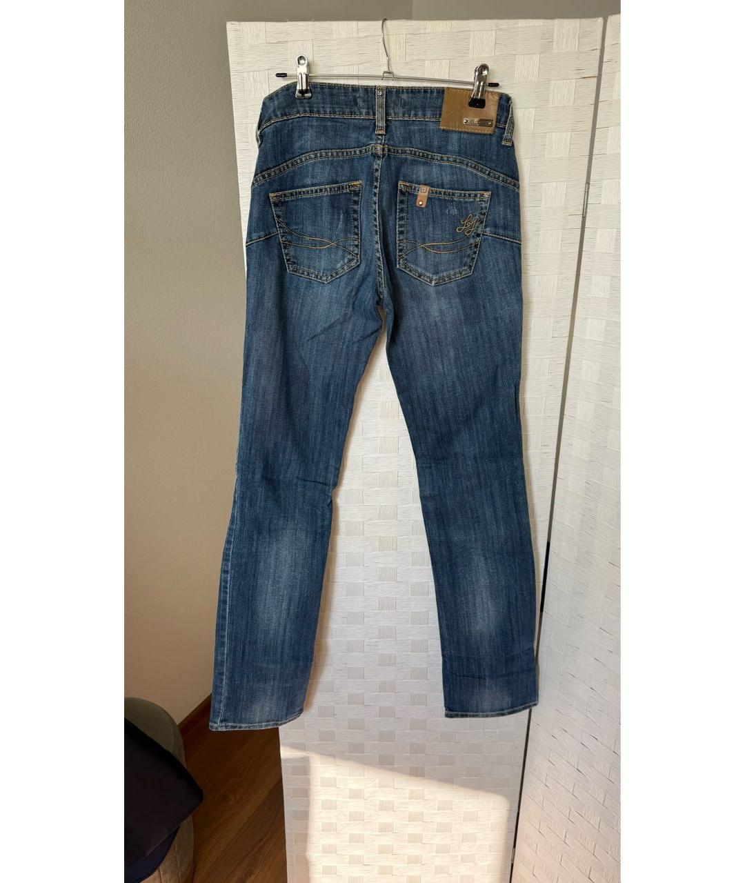 LIU JO Синие хлопковые джинсы клеш, фото 2