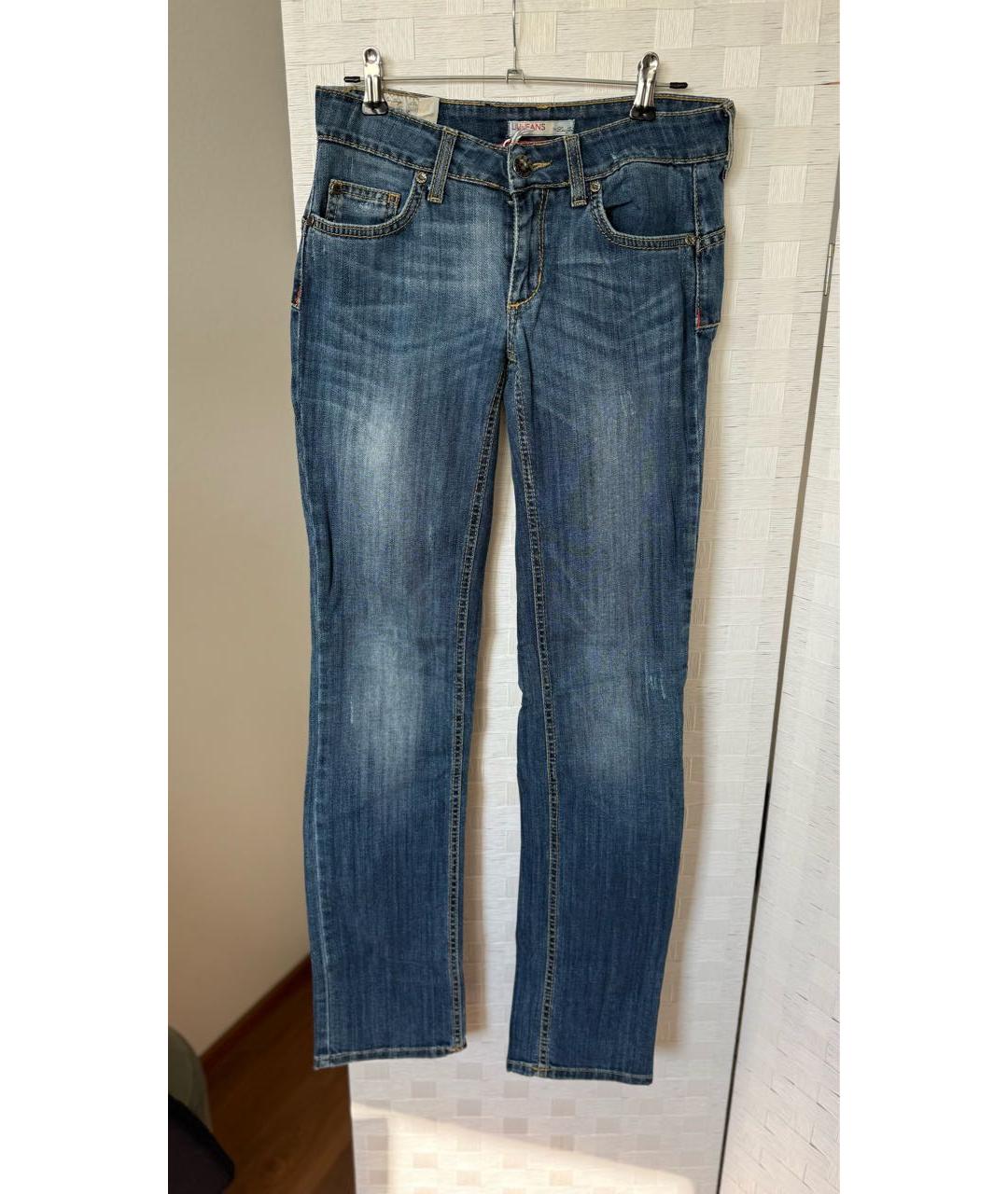 LIU JO Синие хлопковые джинсы клеш, фото 6