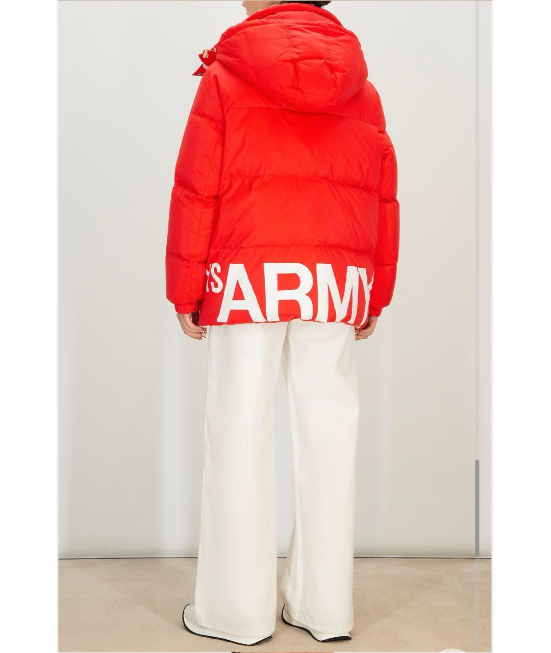 YVES SALOMON Красный пуховик, фото 3