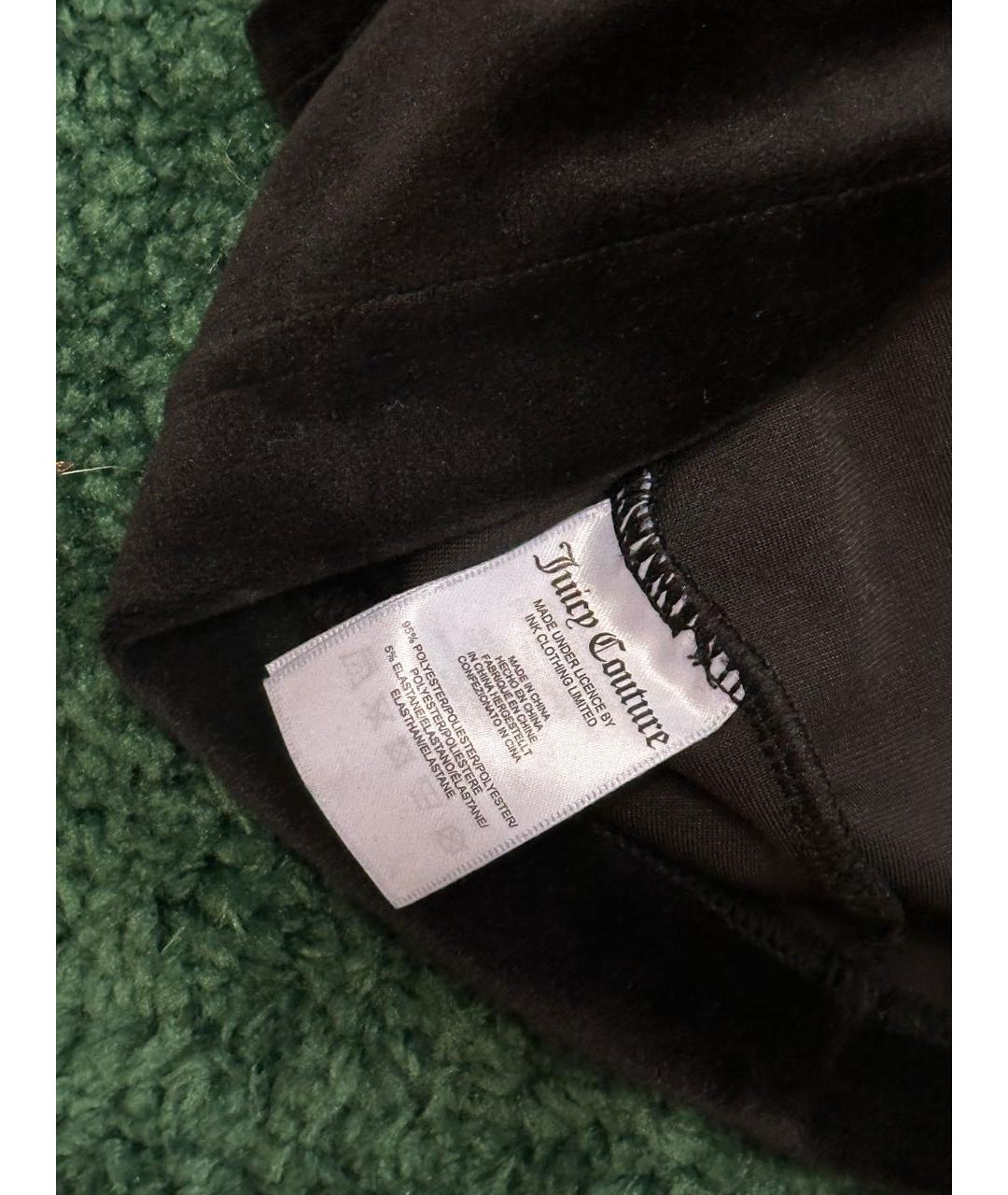 JUICY COUTURE Черный бархатный джемпер / свитер, фото 4