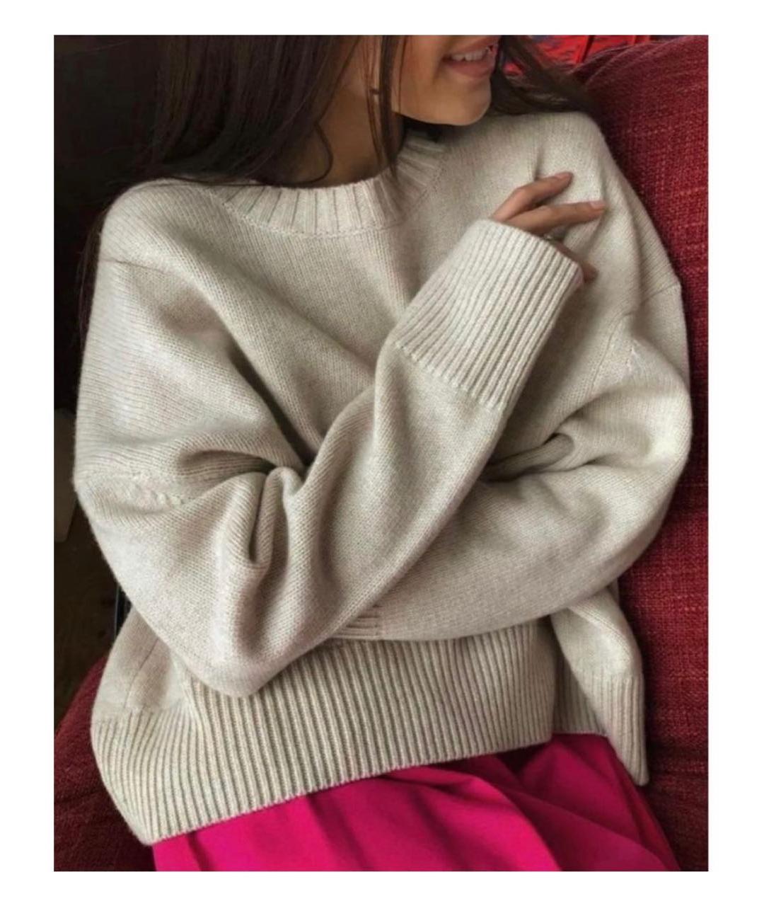 12 STOREEZ Бежевый кашемировый джемпер / свитер, фото 4