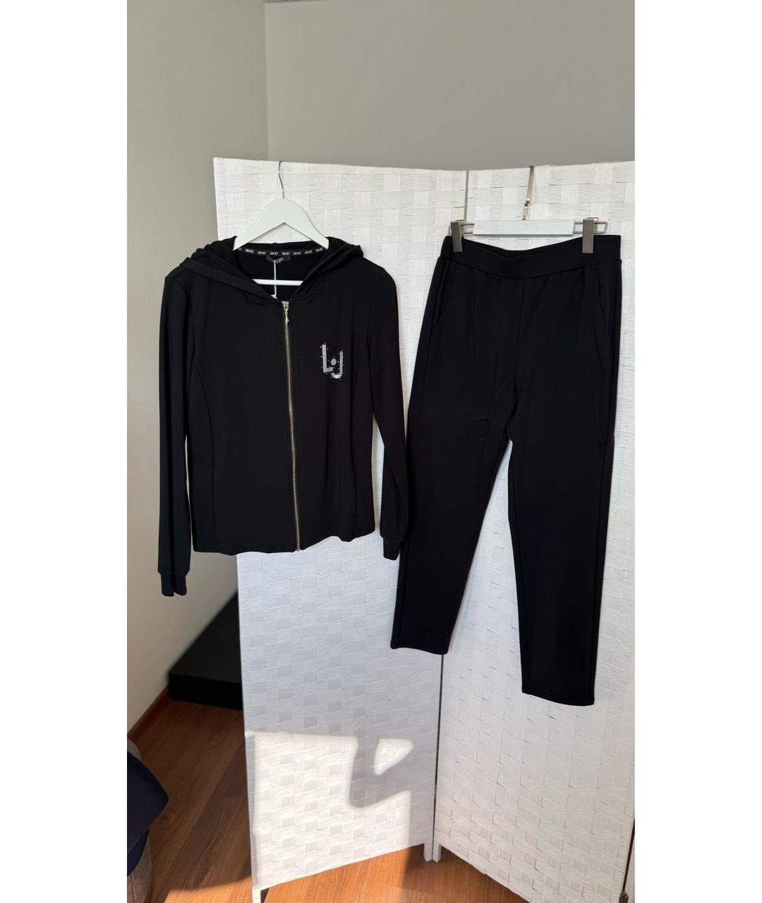 LIU JO Черный хлопковый спортивные костюмы, фото 6