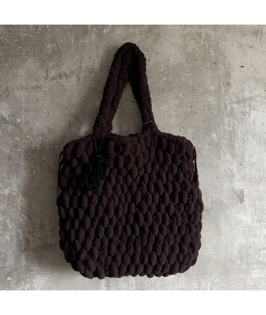 J.W.ANDERSON Бордовая тканевая пляжная сумка, фото 9