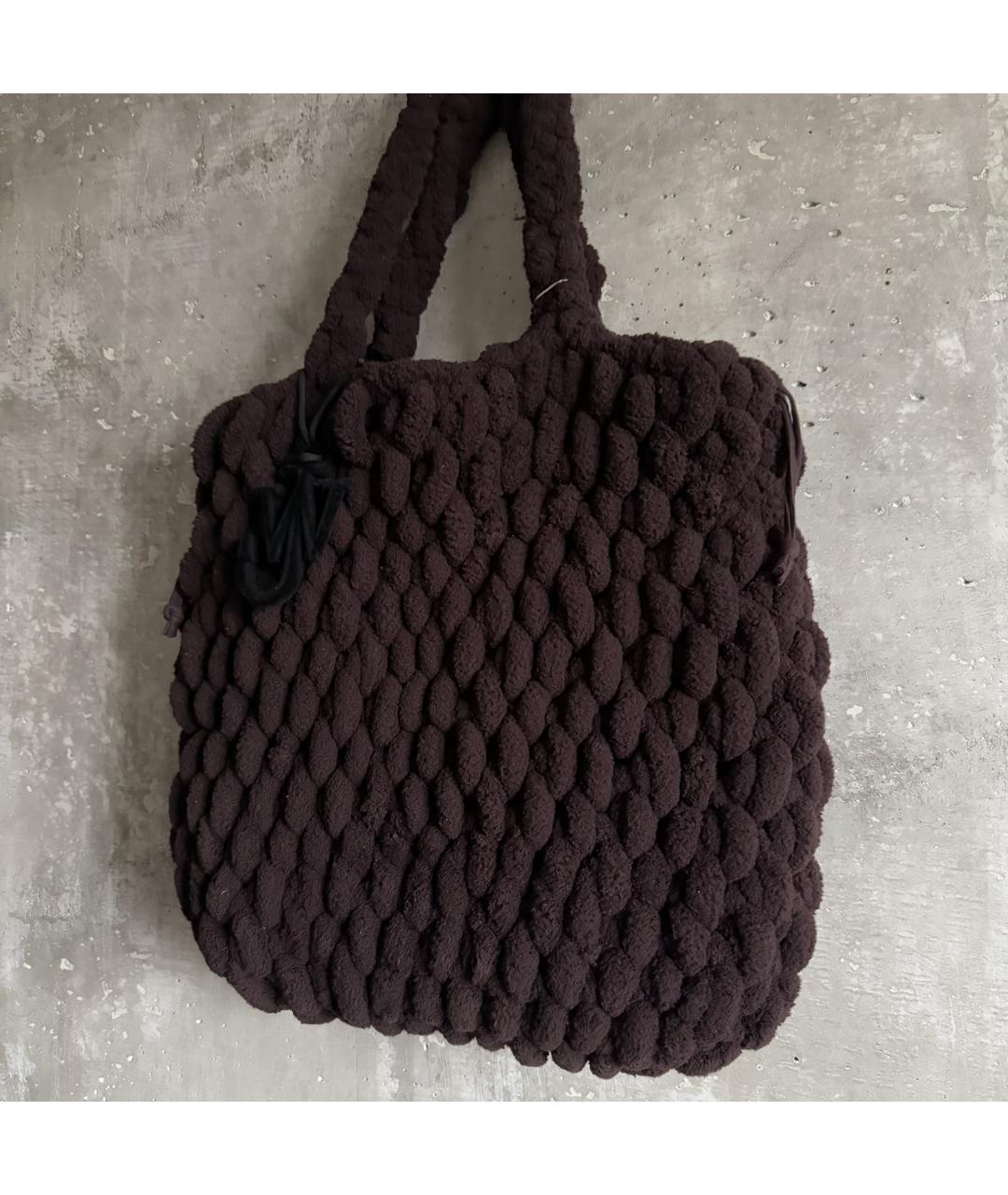 J.W.ANDERSON Бордовая тканевая пляжная сумка, фото 3