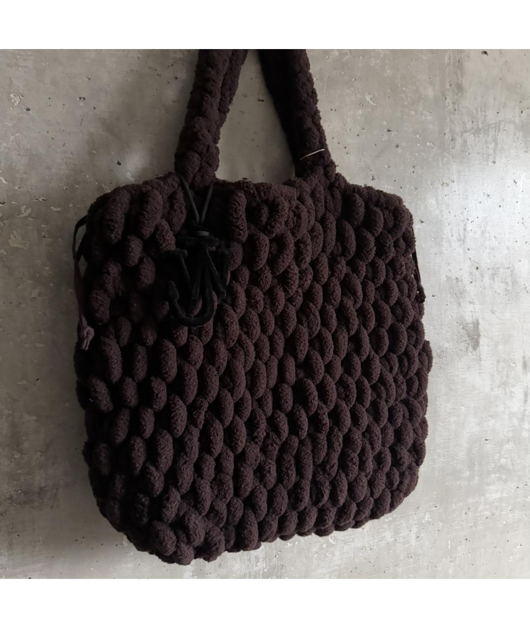 J.W.ANDERSON Бордовая тканевая пляжная сумка, фото 2