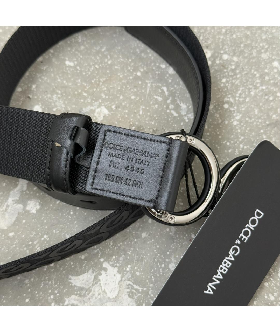 DOLCE&GABBANA Черный ремень, фото 8