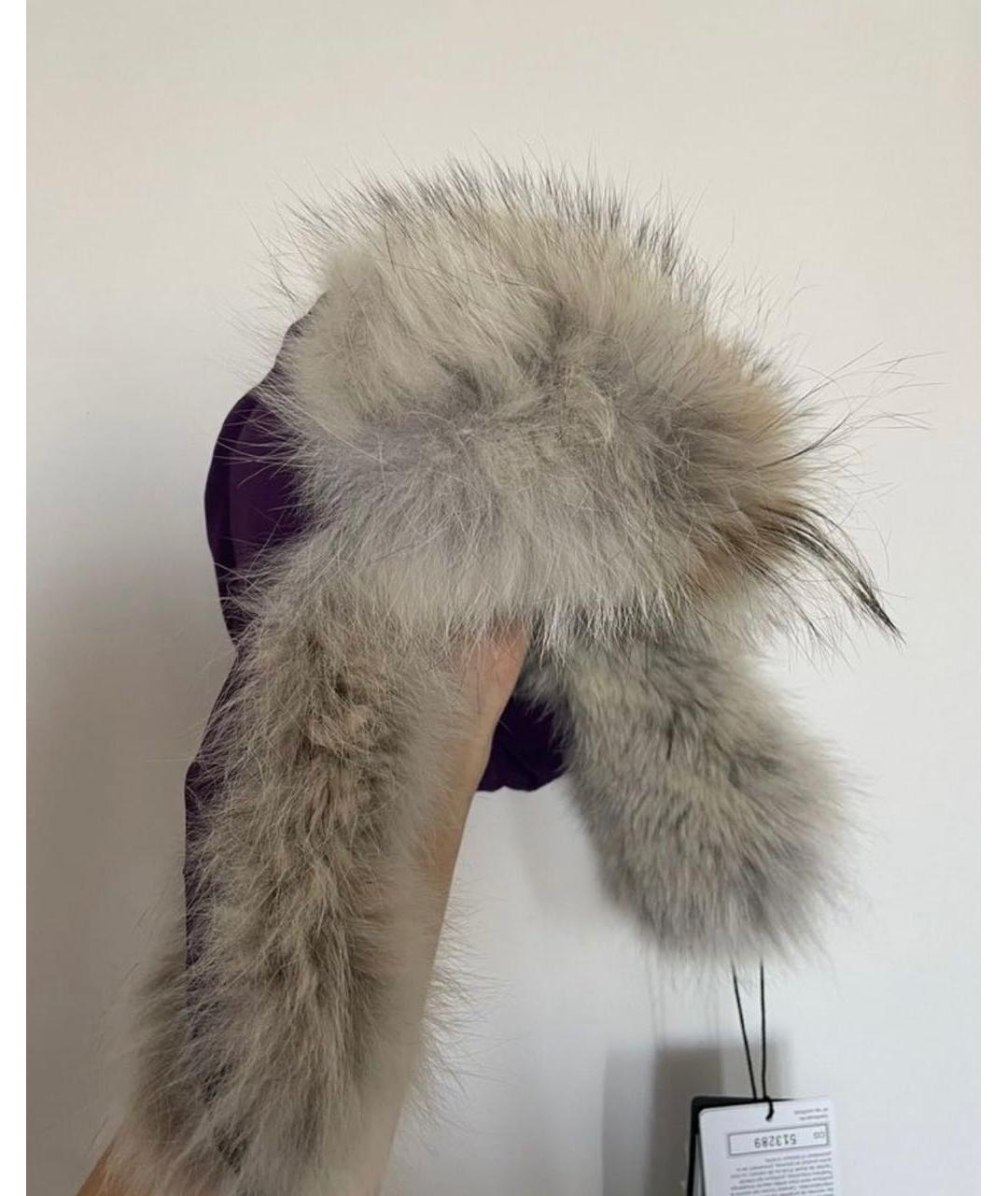 CANADA GOOSE Фиолетовая шапка, фото 7