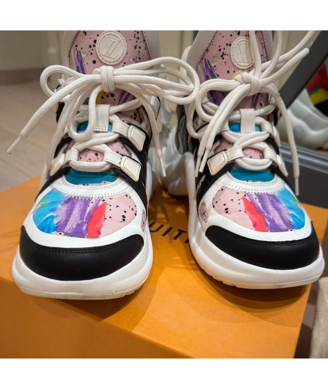 LOUIS VUITTON Мульти кожаные кроссовки, фото 2