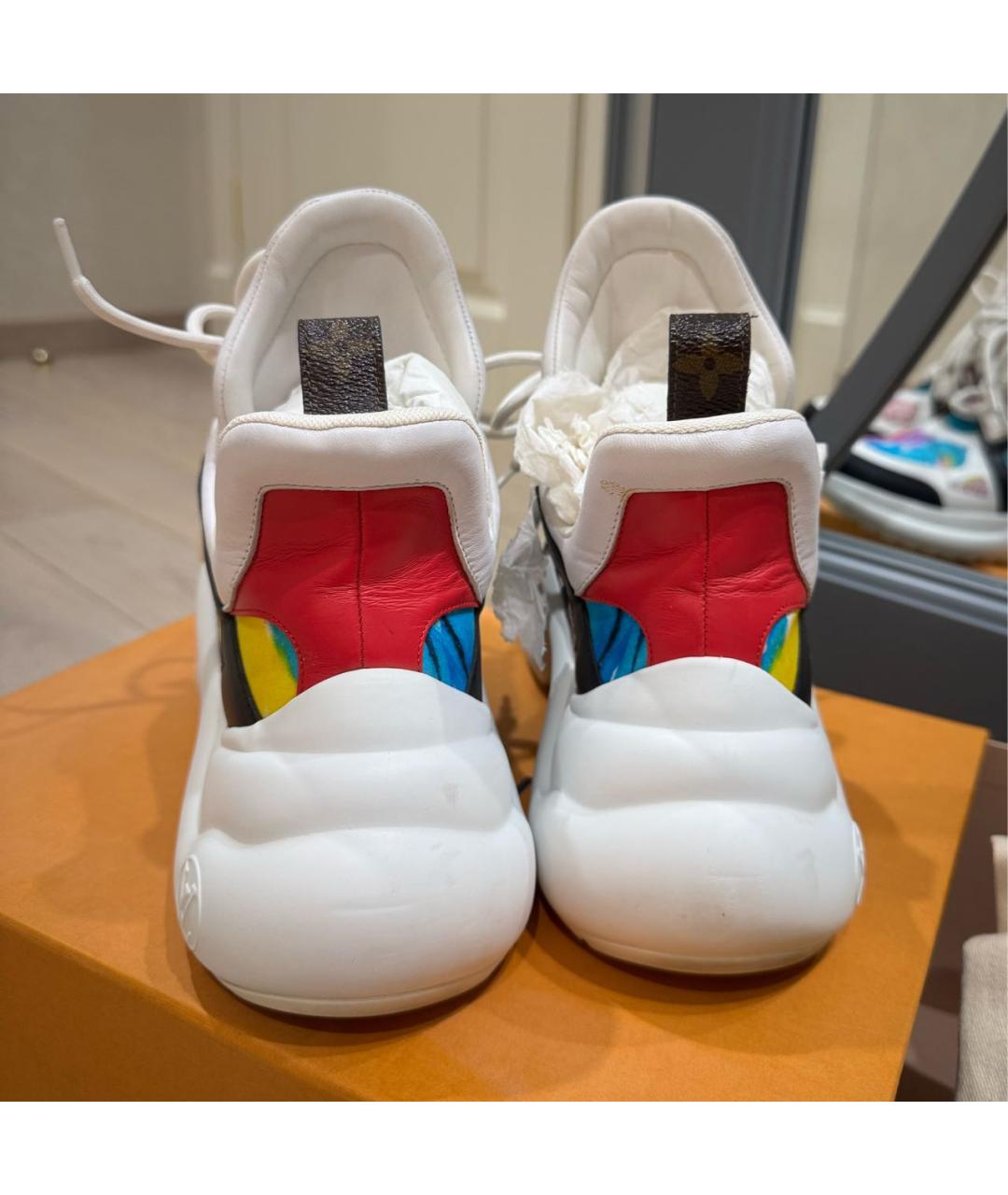 LOUIS VUITTON Мульти кожаные кроссовки, фото 4