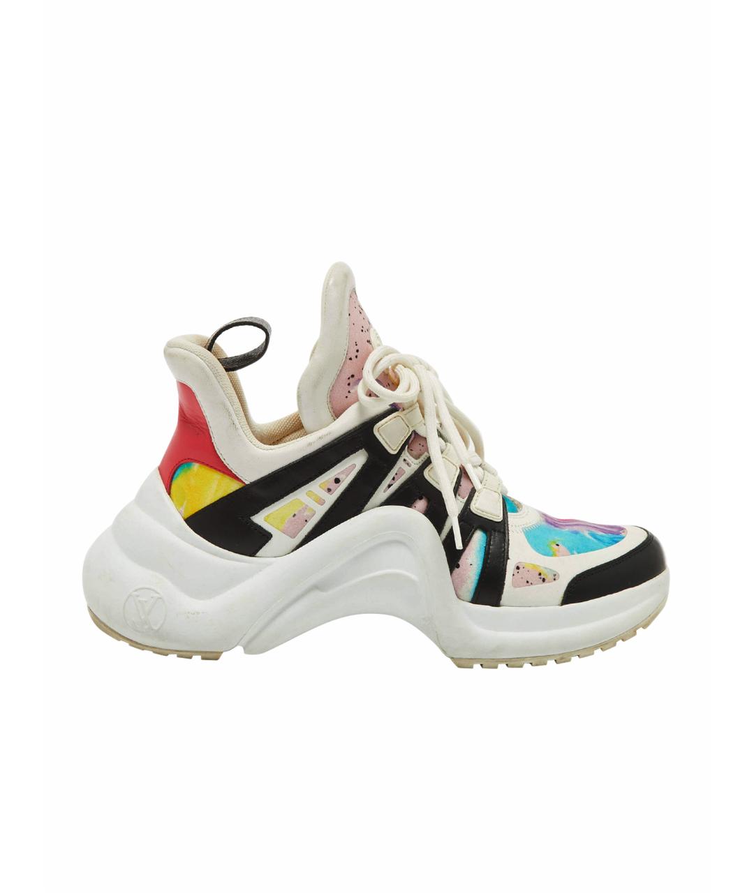 LOUIS VUITTON Мульти кожаные кроссовки, фото 1