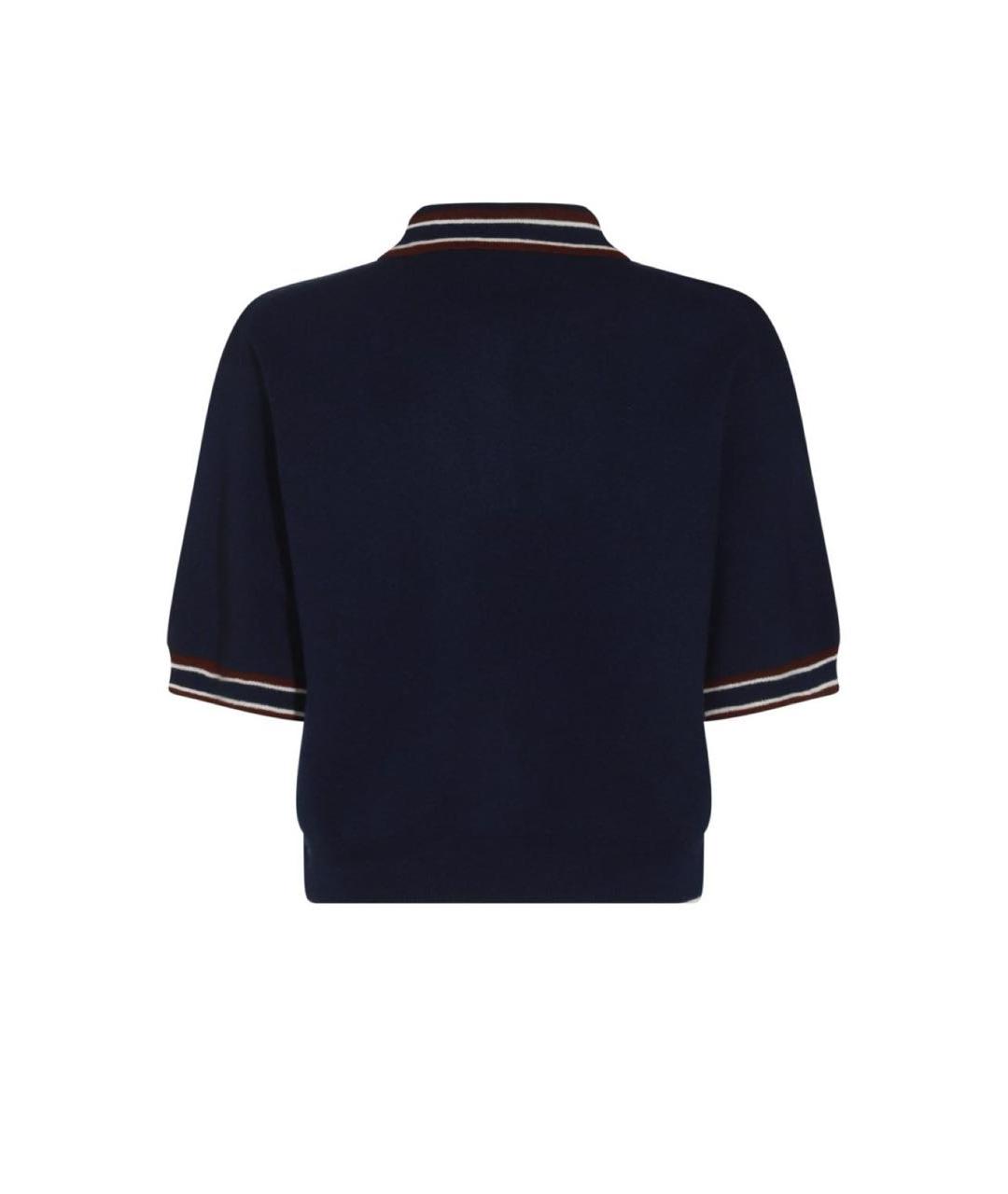 MIU MIU Темно-синий шерстяной джемпер / свитер, фото 2