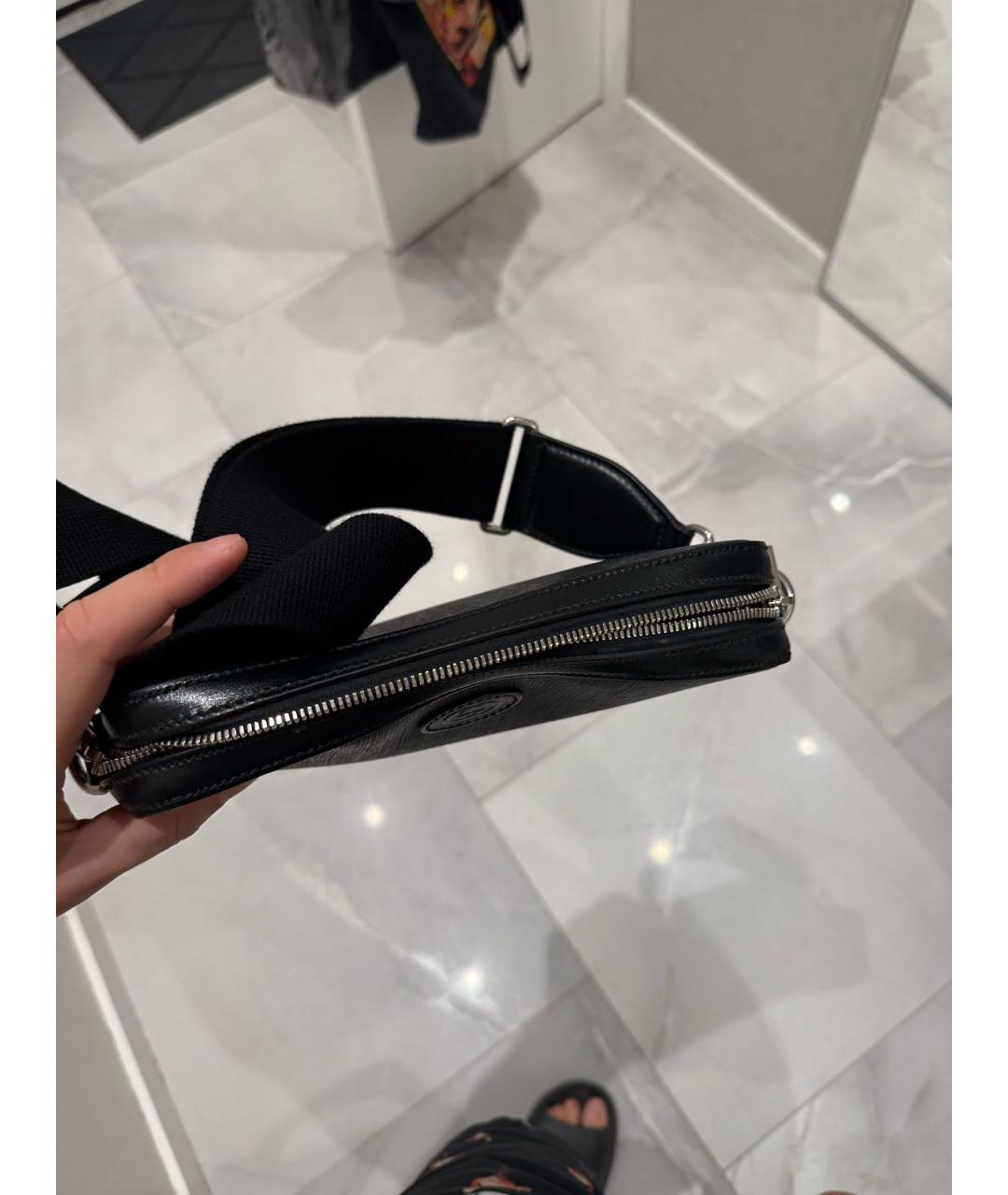 GUCCI Черная сумка на плечо из искусственной кожи, фото 7