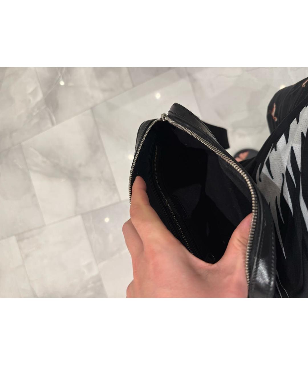 GUCCI Черная сумка на плечо из искусственной кожи, фото 8