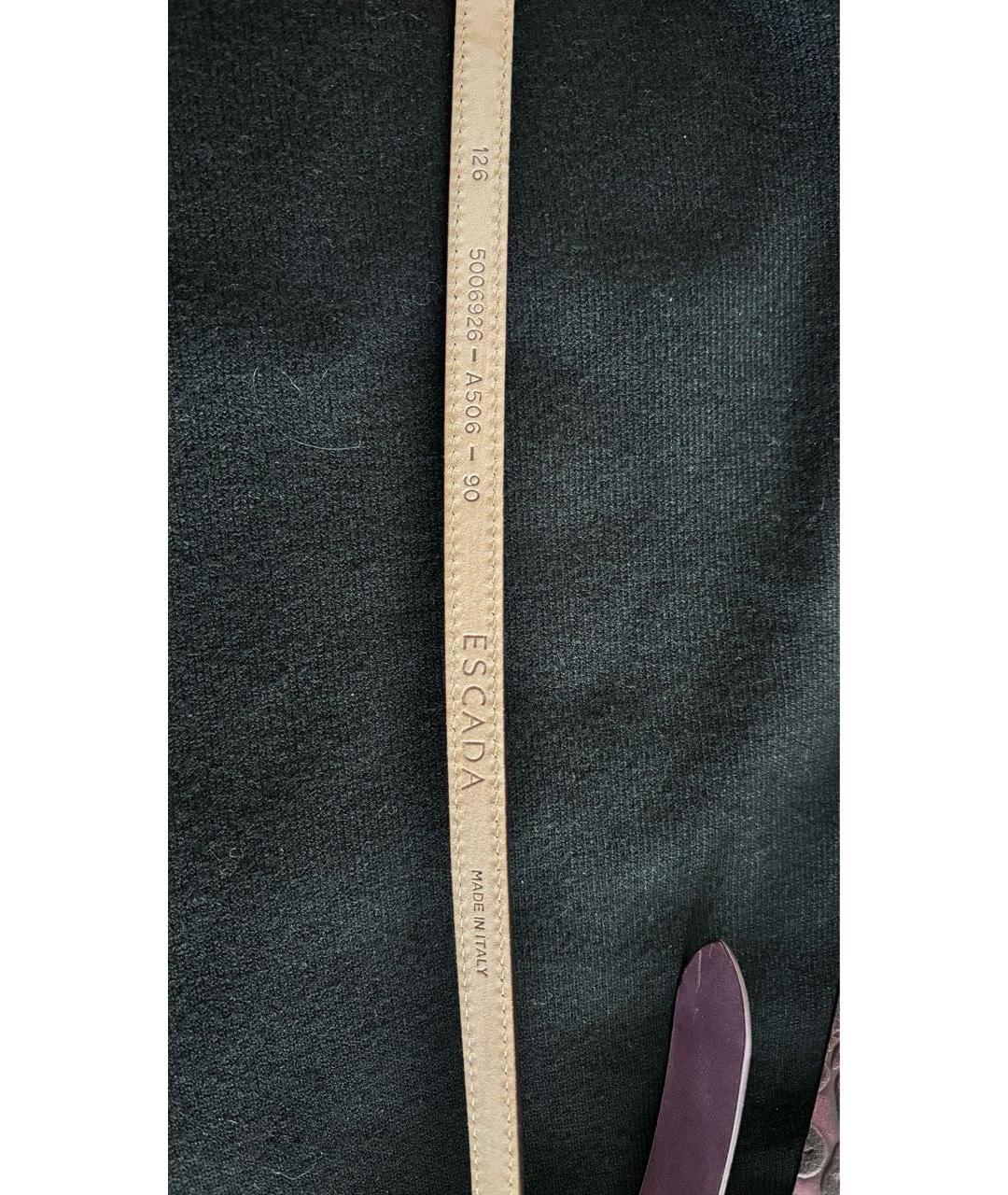 ESCADA Темно-синий кожаный ремень, фото 6