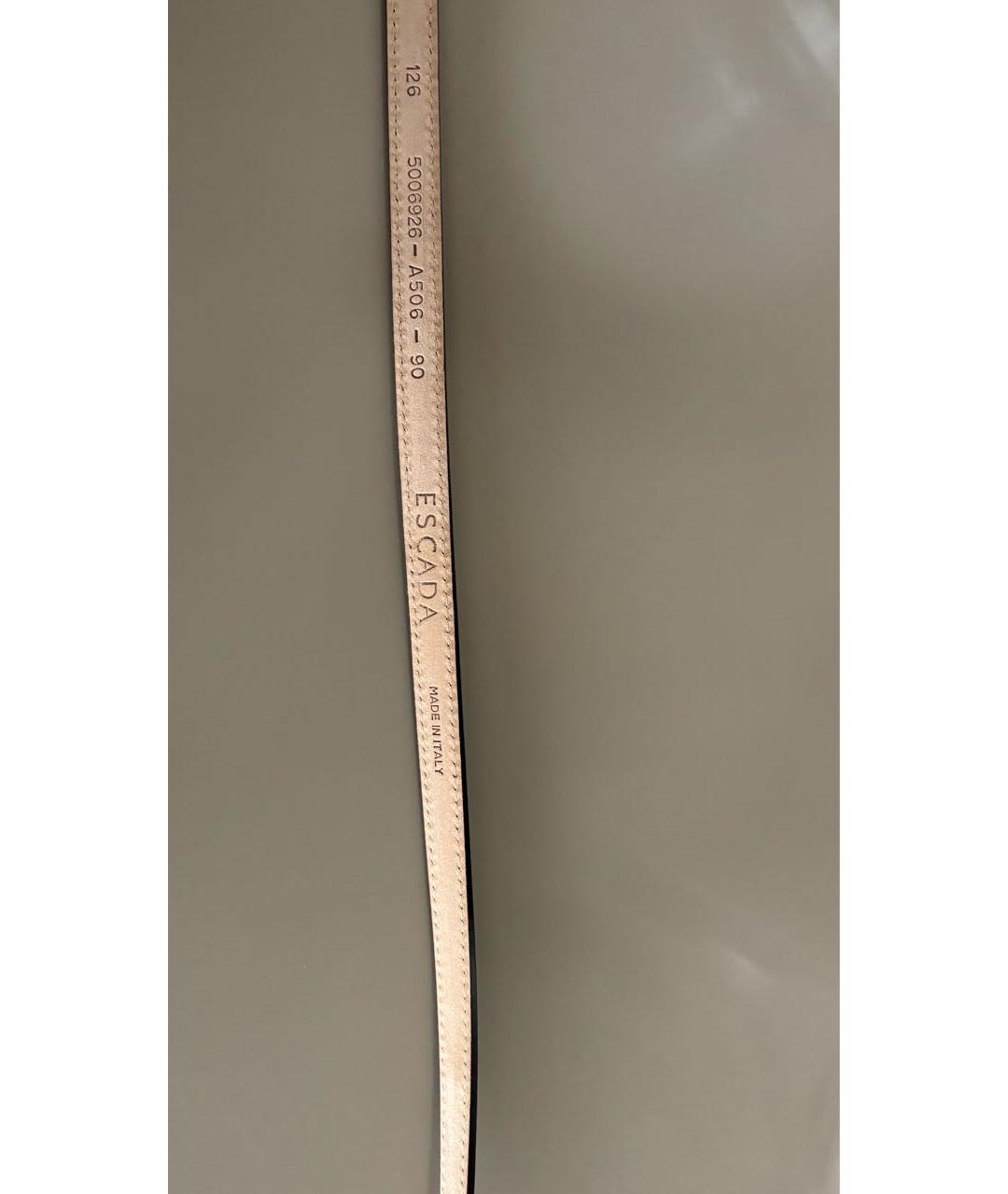 ESCADA Темно-синий кожаный ремень, фото 3