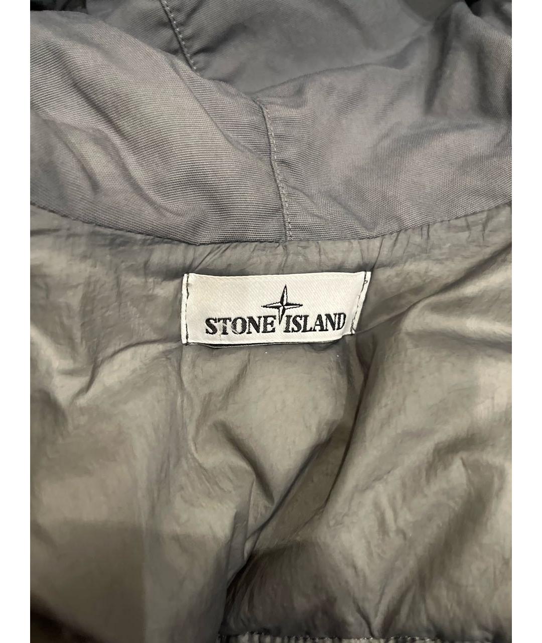 STONE ISLAND Серый пуховик, фото 3