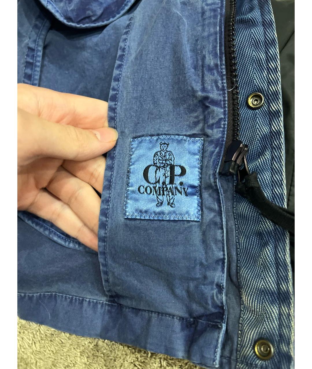 CP COMPANY Темно-синяя хлопковая куртка, фото 6