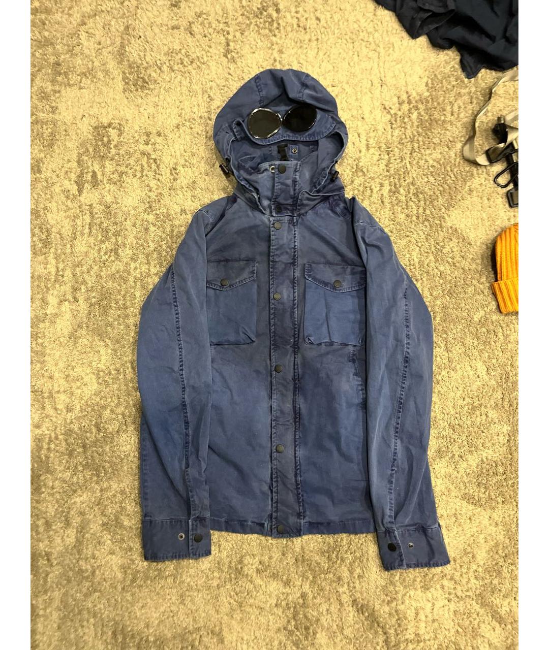 CP COMPANY Темно-синяя хлопковая куртка, фото 7