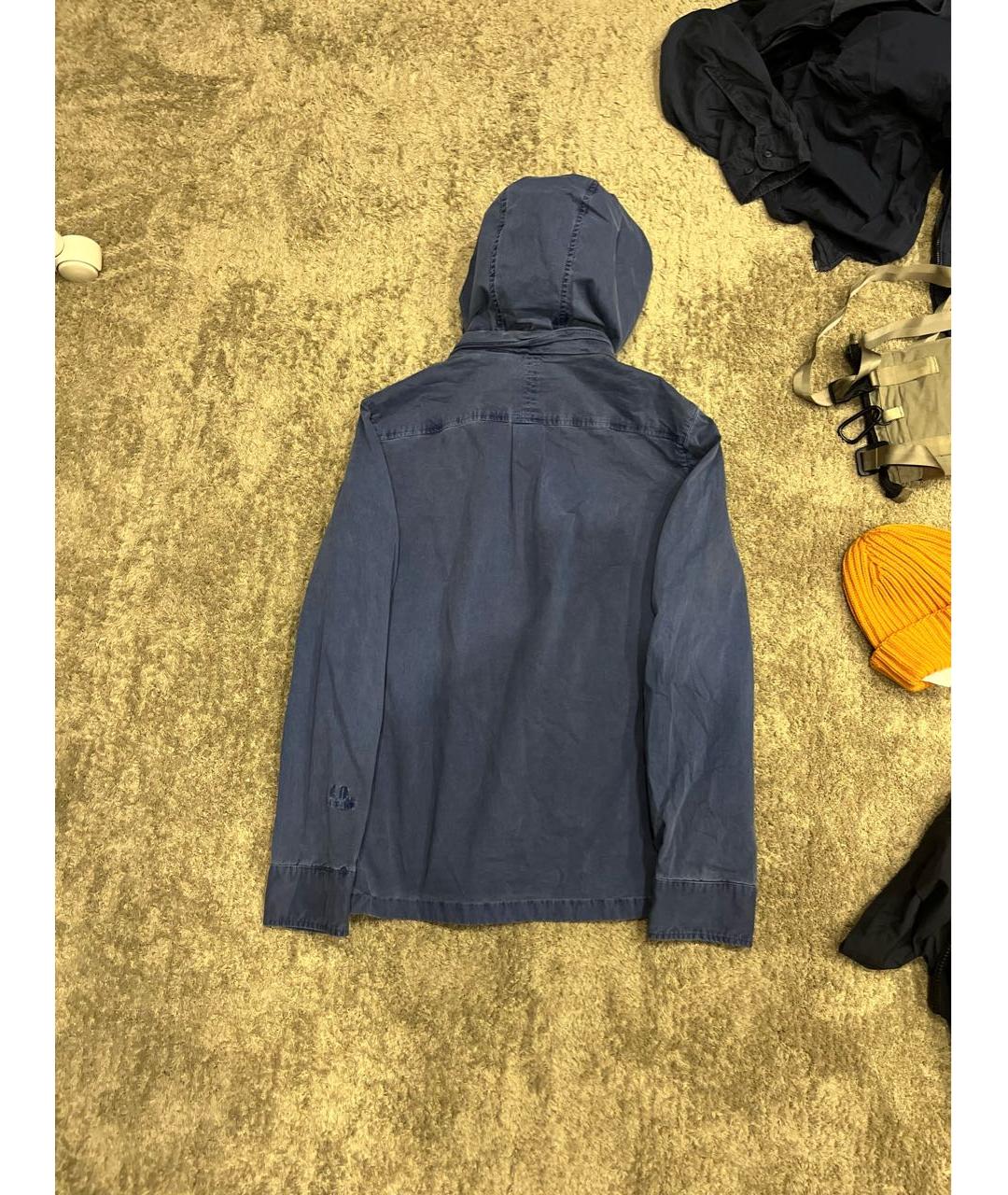 CP COMPANY Темно-синяя хлопковая куртка, фото 2