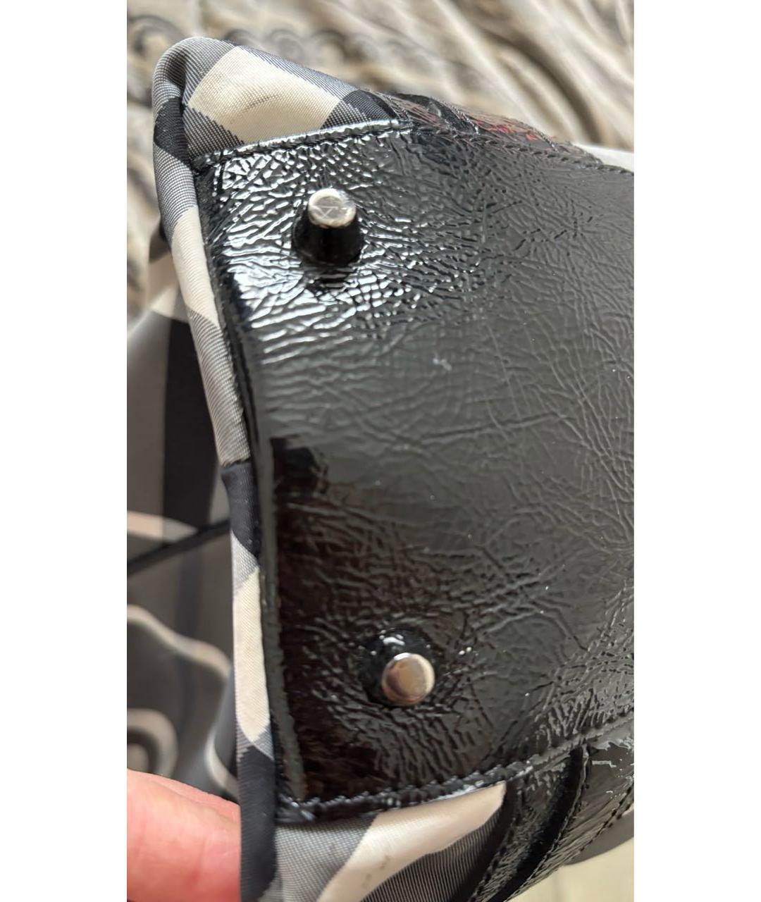 BURBERRY Серая тканевая сумка тоут, фото 4