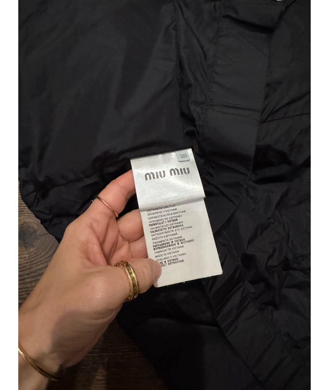 MIU MIU Черный пуховик, фото 7