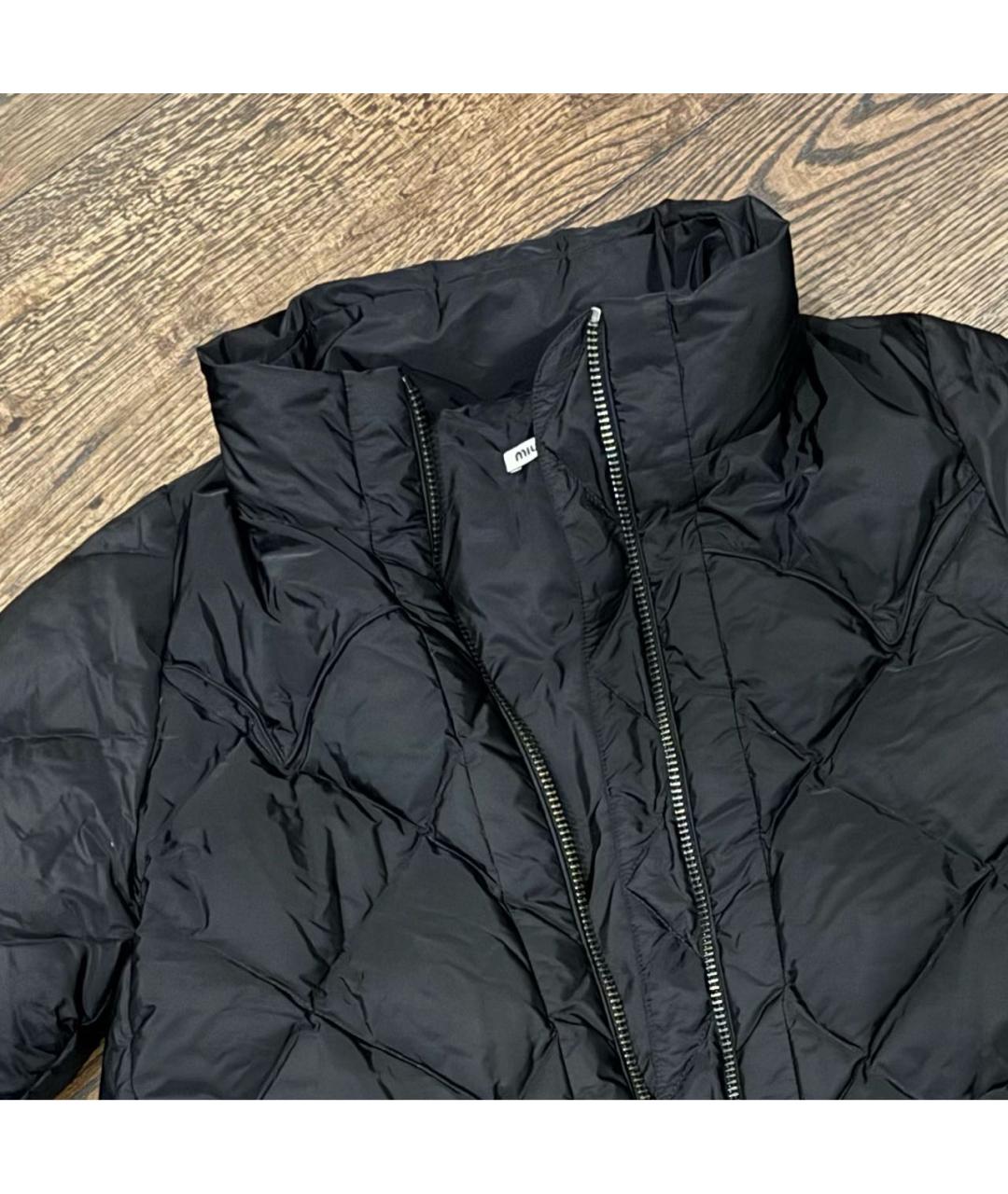 MIU MIU Черный пуховик, фото 4