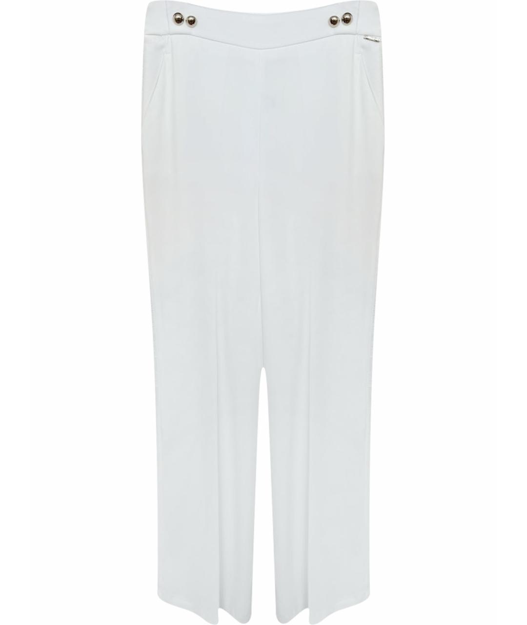 LIU JO Белые хлопковые брюки широкие, фото 1
